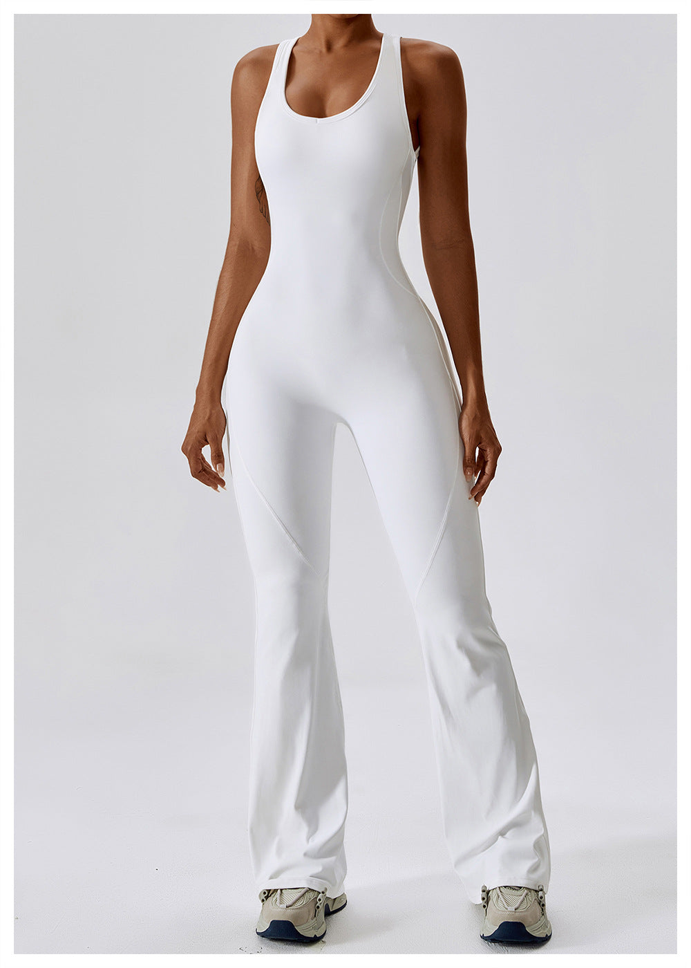 Sleeveless Flared Jumpsuit