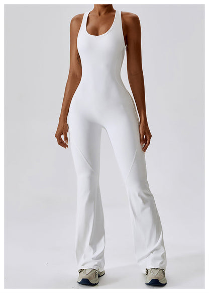 Sleeveless Flared Jumpsuit