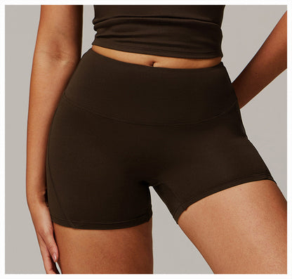 Brushed Foldover High-Waist Shorts