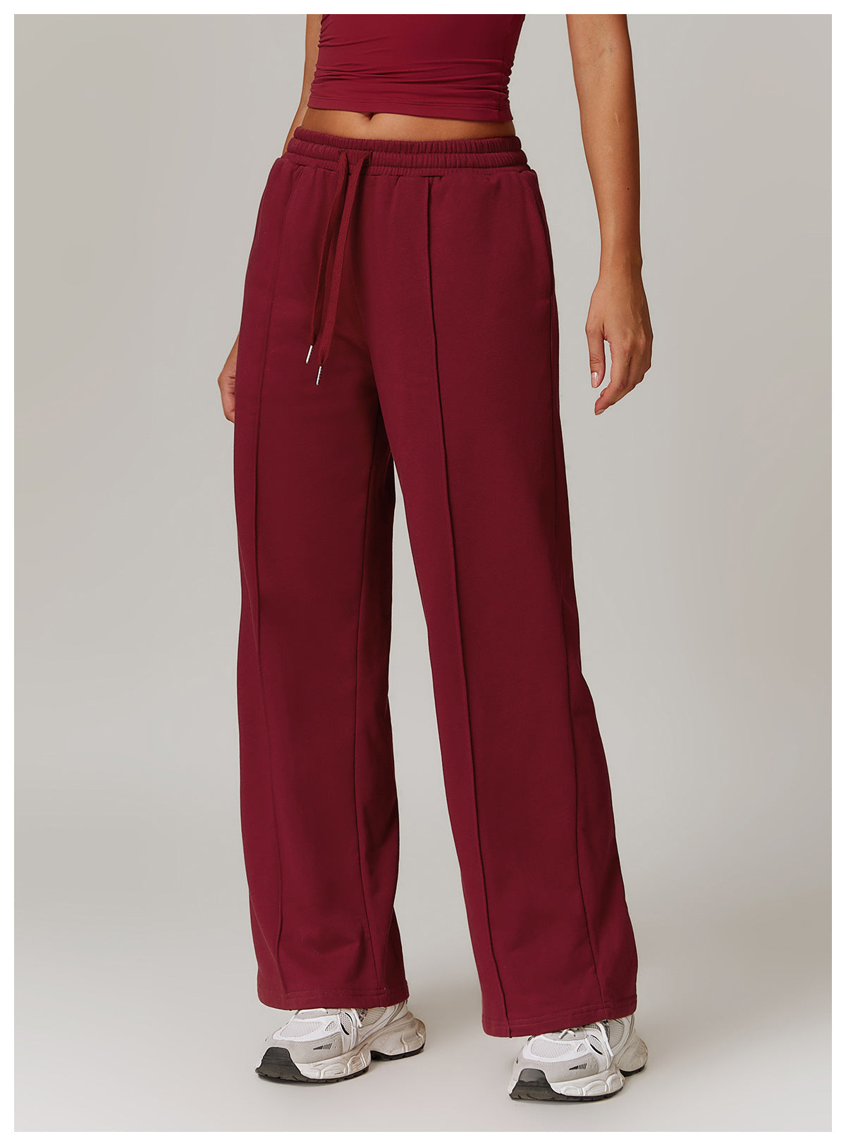 High-Waist Relaxed Straight Leg Joggers
