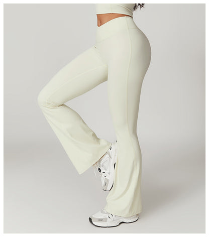 Eco-Chic Crossover Flared Pants