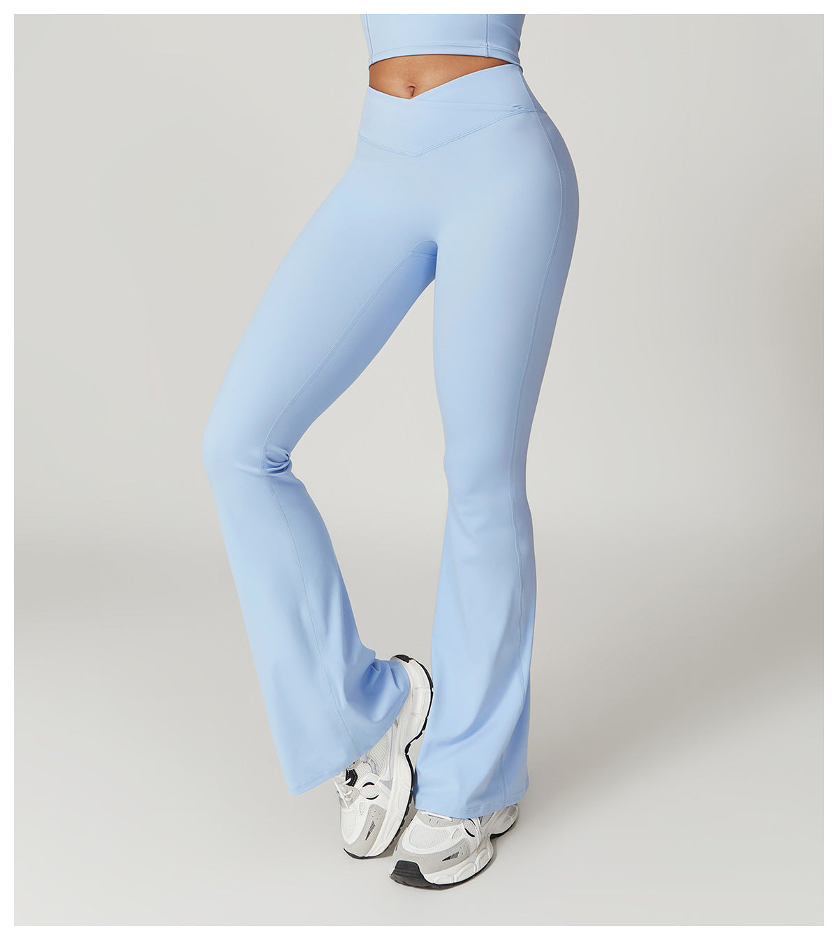 Eco-Chic Crossover Flared Pants