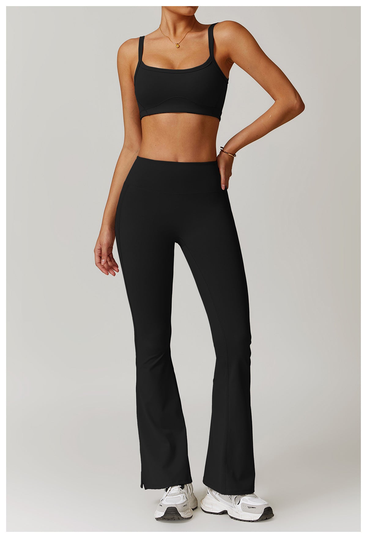 Sculpting High-Waist Flared Yoga Pants