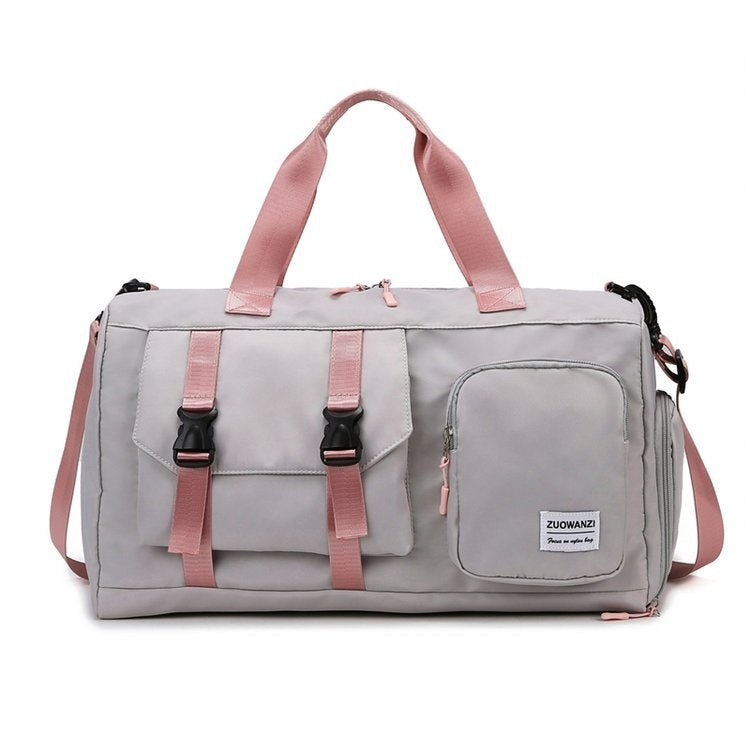 Colorful Pearlescent Yoga Fitness Bag With Dry-wet Separation-6